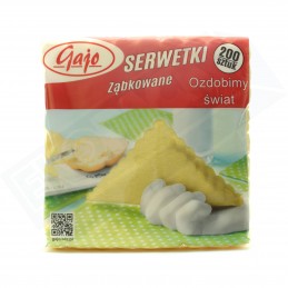 Serwetka ząbkowana cytryna