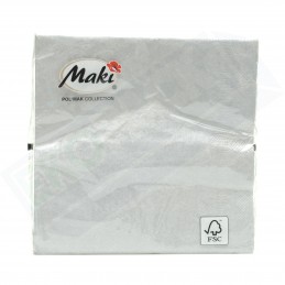 Serwetka składana srebrna