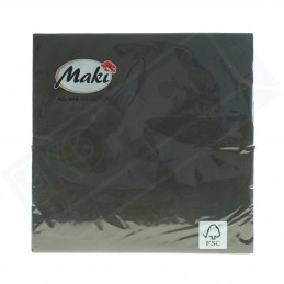 Serwetka składana czarna