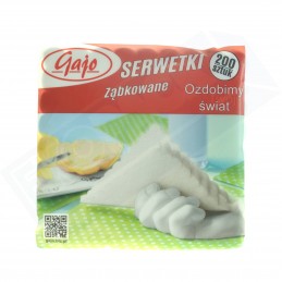 Serwetka ząbkowana biała