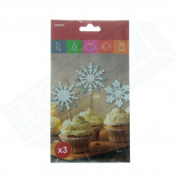 Dekoracja do ciast śnieżynki