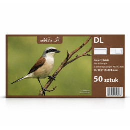 Koperta DL SK biała z oknem...