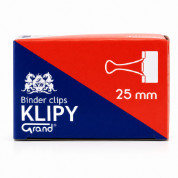 Klip biurowy metalowy 25mm