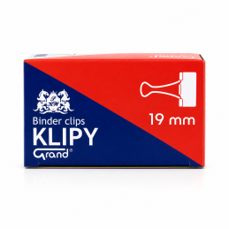 Klip biurowy metalowy 19mm