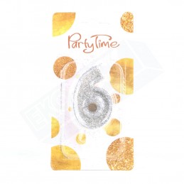 Świeczka urodzinowa srebrna...